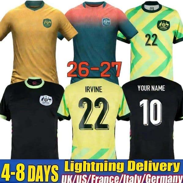 World Cup 2026 Australia Soccer Jerseys Sports Outdoors S-4XL men kit kids Athletic Outdoor Apparel 25 26 Wear