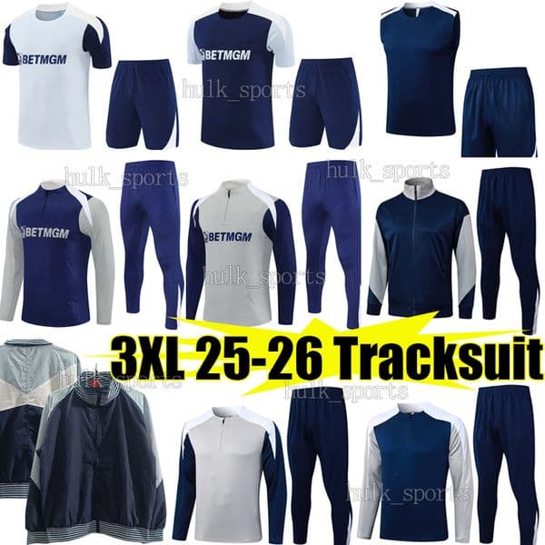 25/26 Tottenham soccer sets tracksuits TOT RICHARLISON MADDISON WERNER KULUSEVSKI Training Suit jogging Hoodies jacket Survetement Long Sleeves equipments