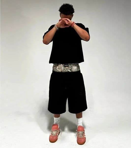 Y2K Shorts Cotton baggy camouflage double waist Embroidered sweatpants Shorts Harajuku Men Women Hip Hop High waiste Streetwear 260122