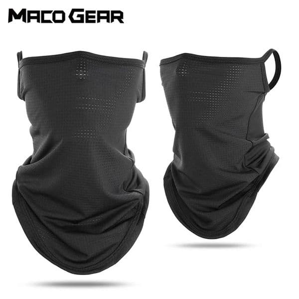 Men Summer Sports Black Mesh Ice Silk Bandana Running Tube Scarf Hiking Ski Fishing Hunting Cycling Snowboard Soft Scarve 260120
