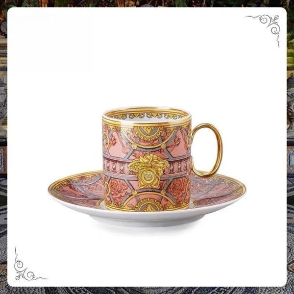 1 cup 1 plate bone china coffee cup saucer couple light luxury mug