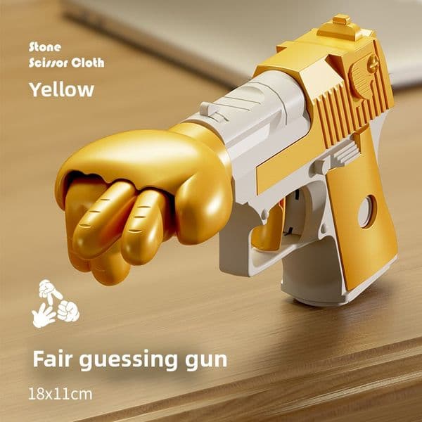 Douyin Internet celebrity guessing gun scissors rock cloth Table Game gun props boy decompression toy creative gift
