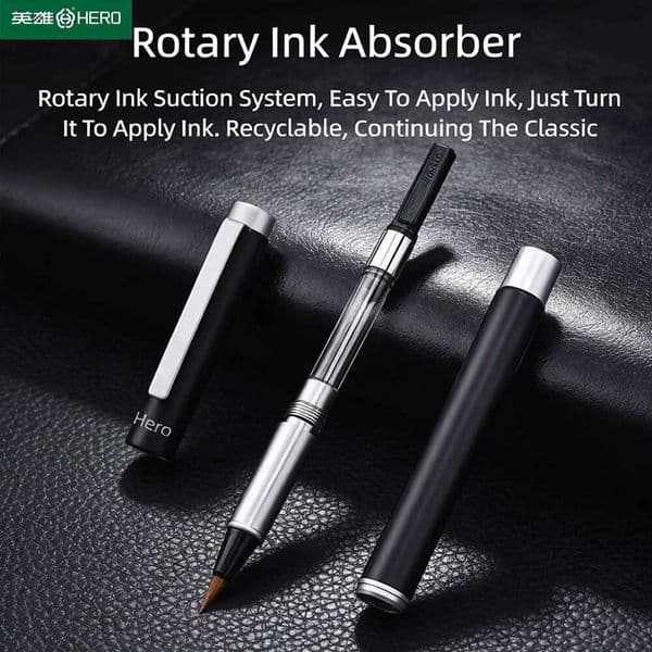 Hero 2061 Soft Flexible Nib Fountain Calligraphy Ideal Starter Pen for Chinese & Japanese Writing | Includes Pr 26Y0126