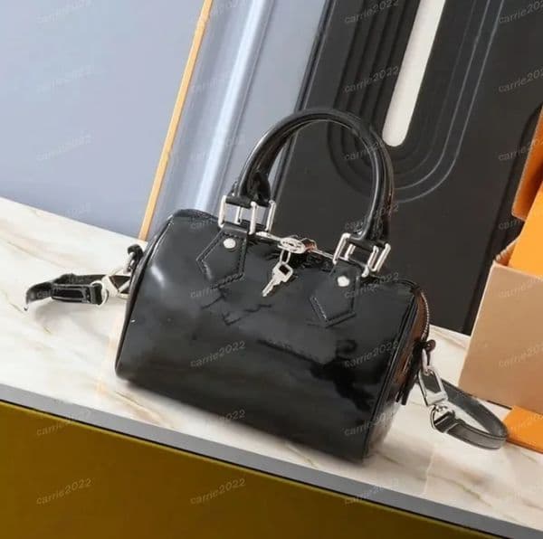patent leather Designer Bag Handbag Fashion Shoulder bag Luxury Women Handbags speyutedys 20 Cross body Lady Tote bags leather Ski Men bag Wallet M11987 M46234 Black