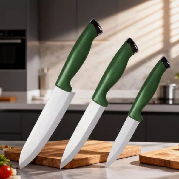 Kitchen ceramic knives complete knives with knife covers chefs knives ladies ceramic fruit knives for cutting meat and fruits 260121