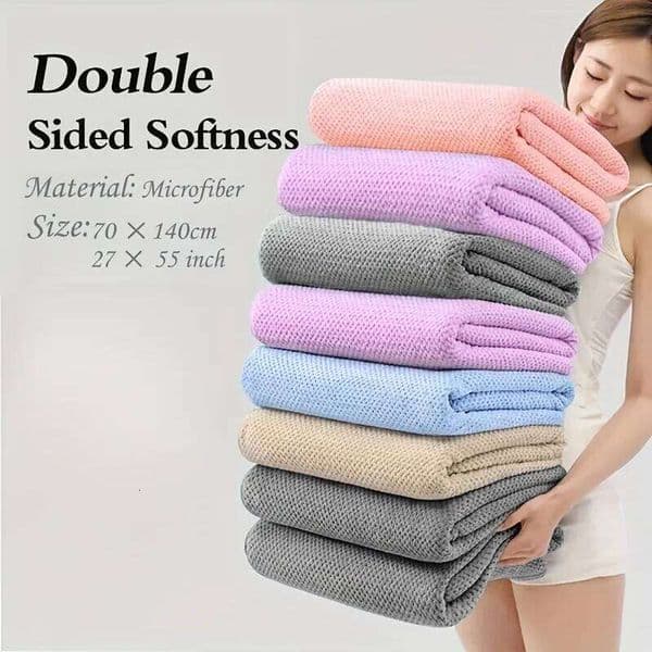 Pineapple Lattice Bath Towel Ultra Lightweight Breathable 70X140cm Coral Fleece Soft Comfortable for Beach Bathroom Quick Dry 26Y0126