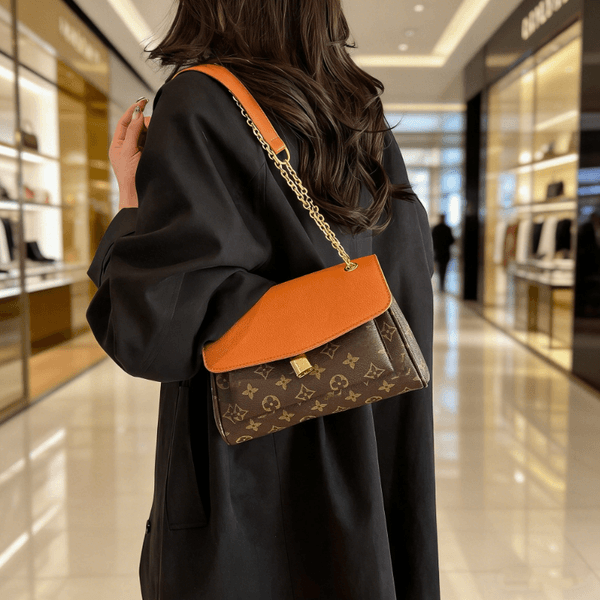 2026 Designer Women Crossbody Shoulder Bags Chain Wallet Strap Purse Embossed Letters Old Flower Handbags Floral Lady Embroidery Half Moon Bag