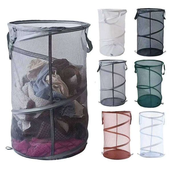 Lightweight Capacity Dirty Clothes Basket with Handle Easy Access Organization Breathable for Versatile 26H0126