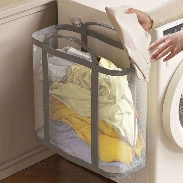 Large-capacity laundry basket with handle - wall-mounted dirty clothes basket, toy storage bucket 26Y0126