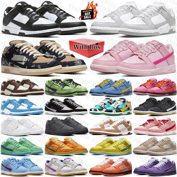 free shipping with box designer sneakers sb Running Shoes dunckes travisscot trainers travis dunkssb mens dunklows womens chaussure dunsk Plate-forme luxury top