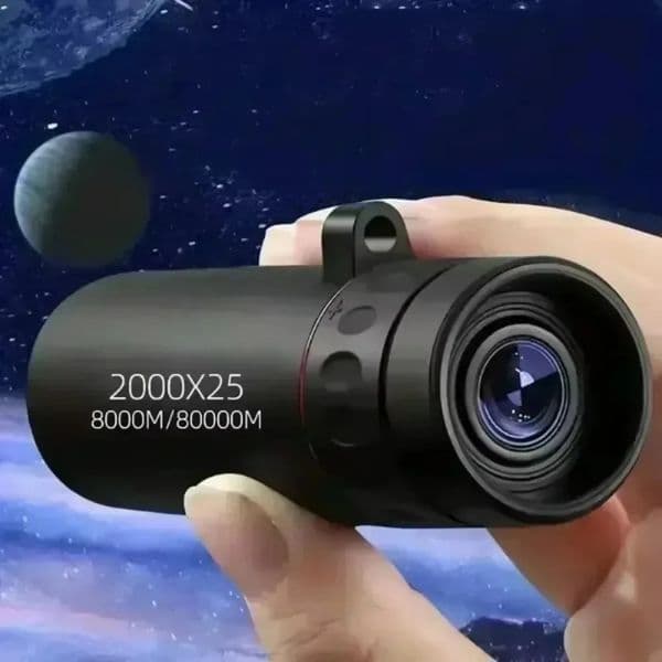 2000x25 HD Monocular Telescope Mini Portable Mobile Phone with Holder Camping Hunting Birdwatching 260120