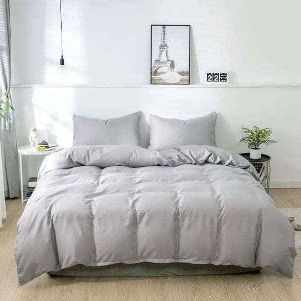 Nordic Solid Color Sanding Duvet Cover 220x240 Single Double Queen King Simple Bedding Set Pillowcase Bedclothes No Bed Sheet 26W0126
