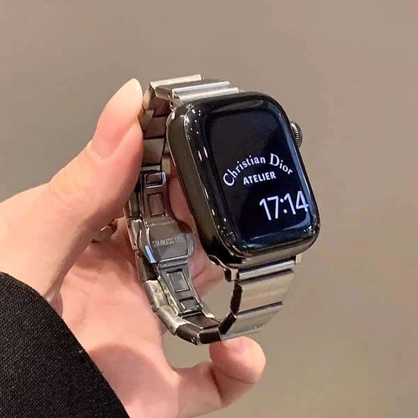 Apple Watch S10 Band iWatch S9 Stainless Steel Women's Small Waist S11 Summer Sports High-end Feel