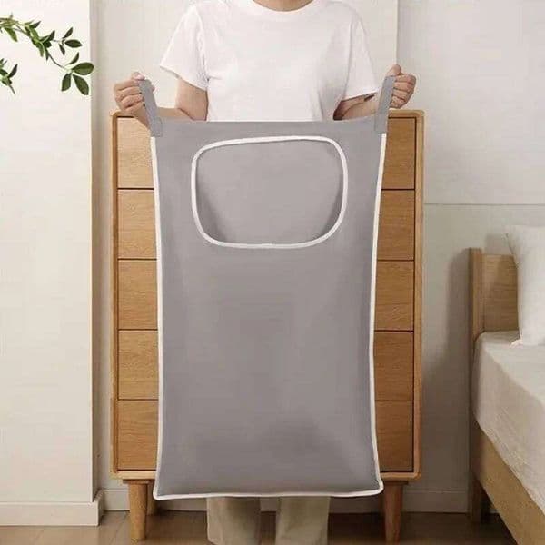 1pc Wall Mounted Dirty Clothes Box Household Sundries Storage Bag Door Hanging Laundry Basket 26Y0125