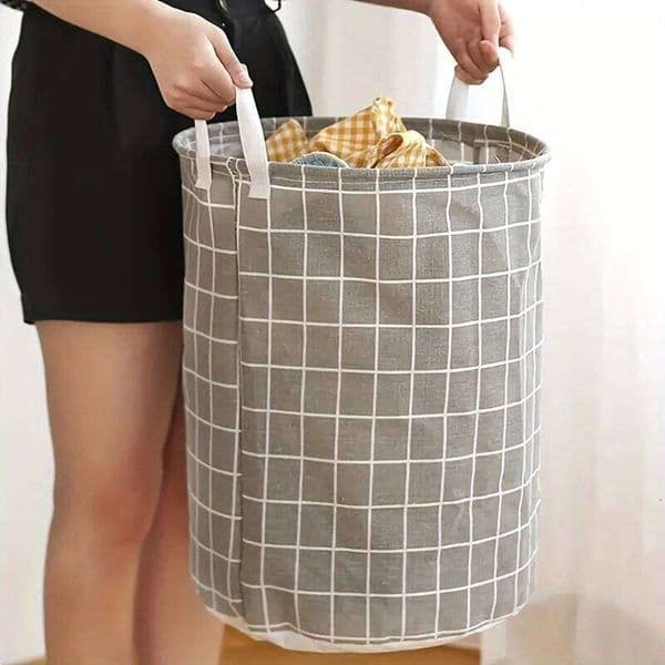 Foldable waterproof toy bucket bathroom laundry dirty clothes storage basket 26H0125