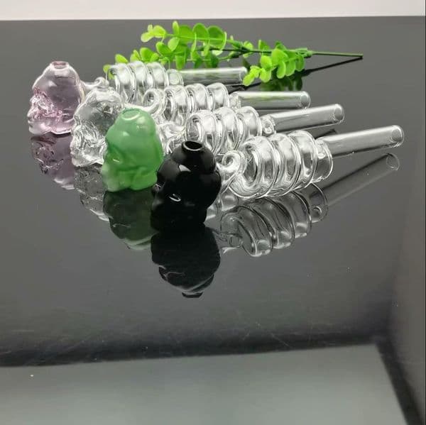 Smoking Pipes Aeecssories Glass Hookahs Bongs Multi coil wire skeleton glass wok