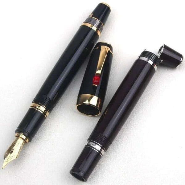 Classique Bohemia Series M Unique Retractable Nib Fountain with Random Color Shine Diamond Clip Pocket Pen Writing Gifts 26Y0126