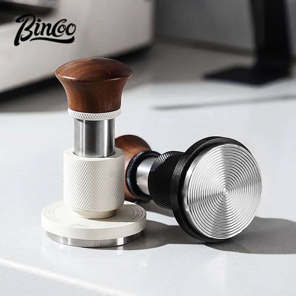 Bincoo 51/58mm Portafilter 30lb Constant Pressure Espresso Tamper Spring Loaded Leveler Coffee Accessories 26H0126