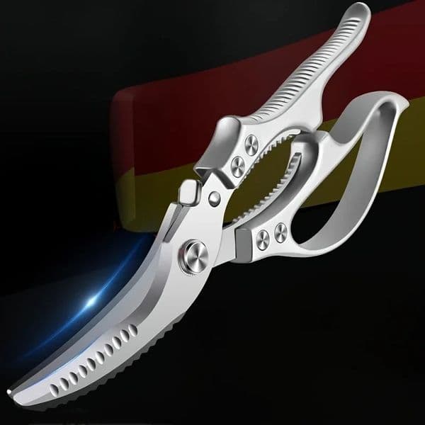1pcstainless steel kitchen scissors heavy-duty poultry scissors restaurant and outdoor chicken bone and barbecue scissors 260121