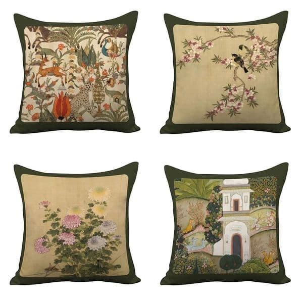 French Chinese Retro Nordic Light Living Room Pillow Cover Sofa Cushion Cover Bedroom Bedside Pillow Pillowcase 260127BJ