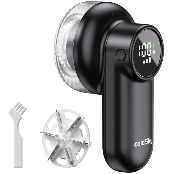 coldSky Electric Lint Remover Rechargeable Lint Remover Clothes Sweater Defuzzer Intelligent Digital Display Lint Shaver Trimmer 260104