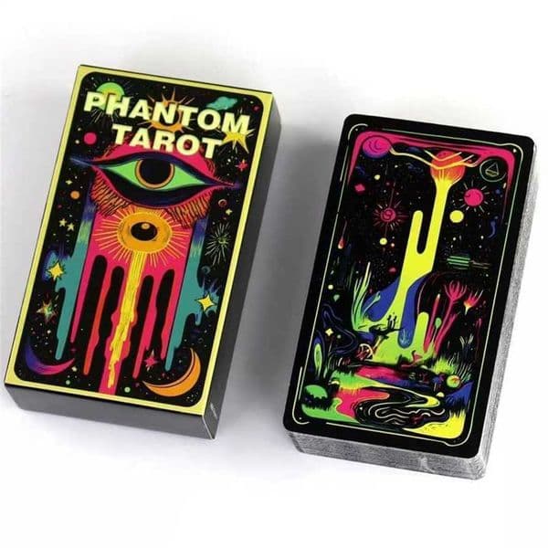 Phantom Tarot Deck Based on Rider Waite System 1036cm 78 Colorful Tarot Cards 100% Genuine sale