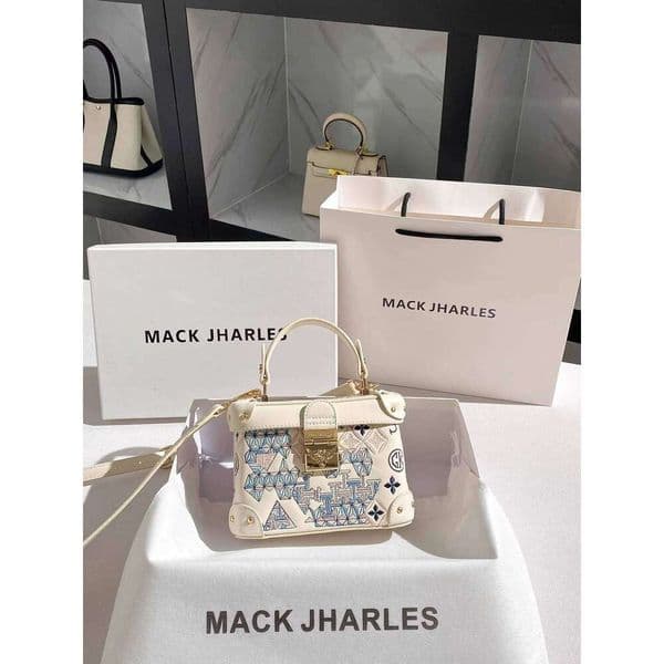 MACK JHARLES Hot-Selling Niche Embroidered Box for Women 2025 Autumn New High-End Small Square Bag