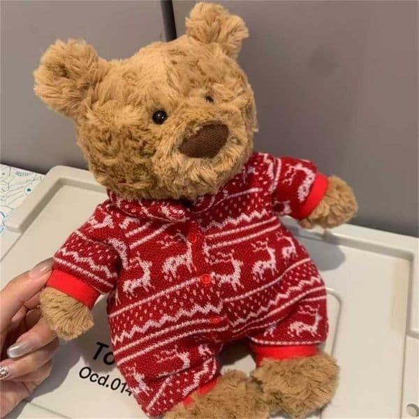 Jellys Cat New Barcelona Bear Winter Pajamas Plush Toy Doll Cute Gift for Girls 70% off Clearance Sale