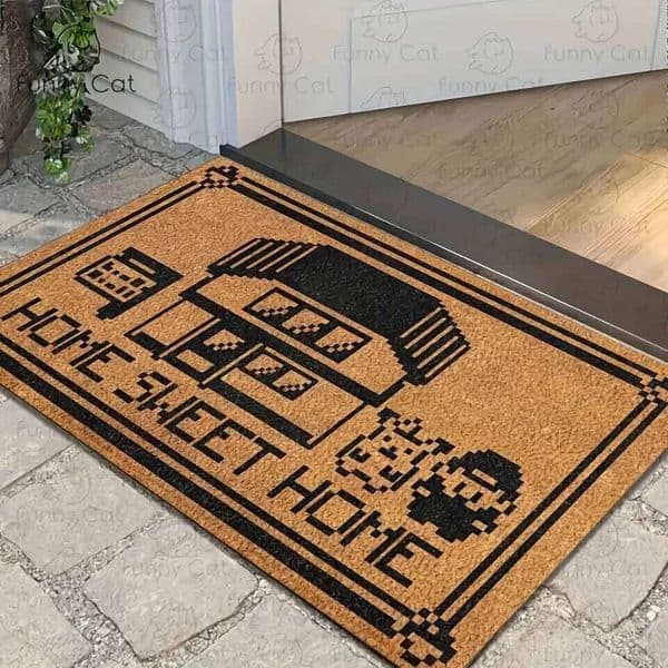 VIKAMA Sweet Door Gamers Anime Doormat for Covered Outdoor Welcome Mat For Home Entrance Decoration 26W0127