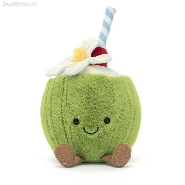 2026 Cyber Monday Coconut Water Plush Toy Cute Stuffed Vegetable Fruit Doll Valentines Day Coconut Juice 80% Off Special Offer