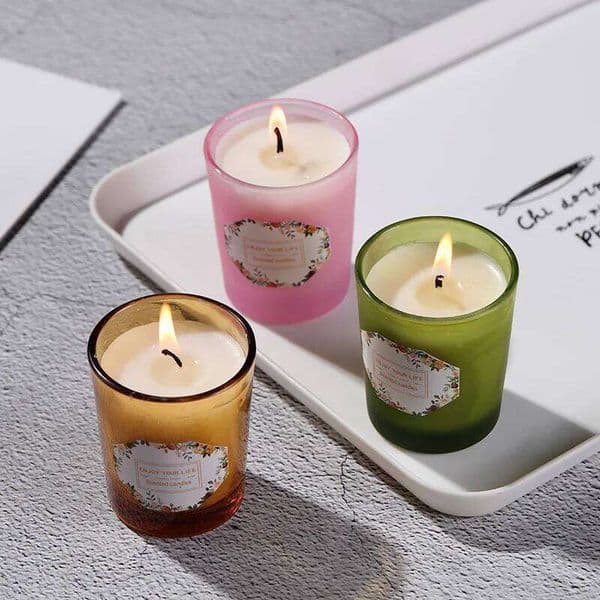 Mist with Soy Wax Smokey Glass Aromatherapy Low Temperature No Smoke Birthday Gift Souvenir Candle Y260127Z260530