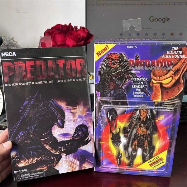 NECA Predator Clan Leader Concrete Jungle Deluxe Predator Warrior Action Figure Chief Alien Model Toy Desk Decor For Friend 100% Genuine sale