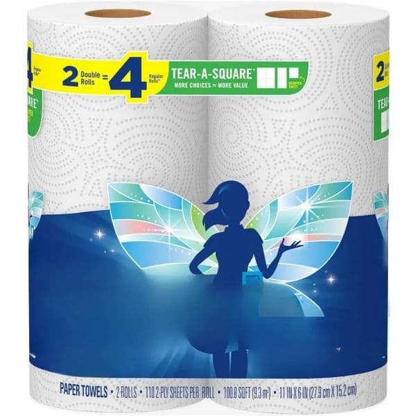 Paper Towels 2 Double Rolls 4 Regular Count Pack of 1 260127BJ
