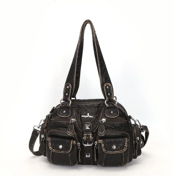 Angel kiss Women Handbags Satchel Top-handle Handbag PU Shoulder Bag Dumpling Pack Give Gifts Shoulder Bags Phone Money Pack 260121