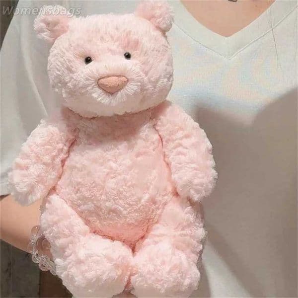 2026 of High Version Cute Pink Barcelona Bear 28cm Plush Toy Doll Little Bear Domestic jellyscat Plush 100% Genuine sale