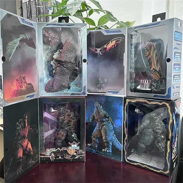 NECA New Godzilla Movie Mothra Rodan 1995 Movie Version Red Fire Godzilla 1994 Version Space Godzilla PVC Action Figure Toy 70% off Clearance Sale