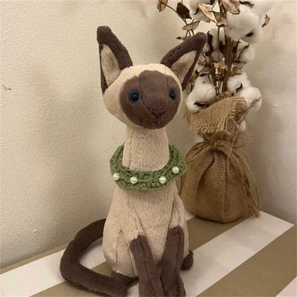 2026 Siamese Cat Plush Doll Animal Series Toy Cat Siamese Black Friday Big 100% Genuine sale