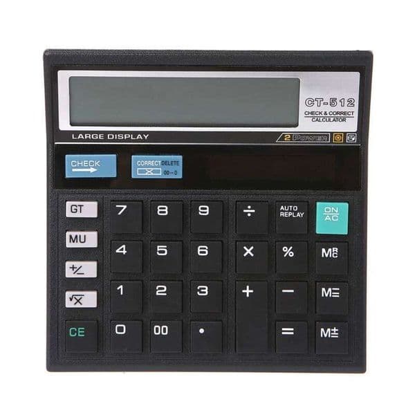 DN59 12-Digit Desk Business Students Accounting Tool Battery and Solar Power Big Buttons LCD Electronic Calculator 26Y0127