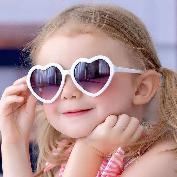 UV Protection Children's New Heart Baby Fashion Cute Kids Girls Trendy Sunglasses