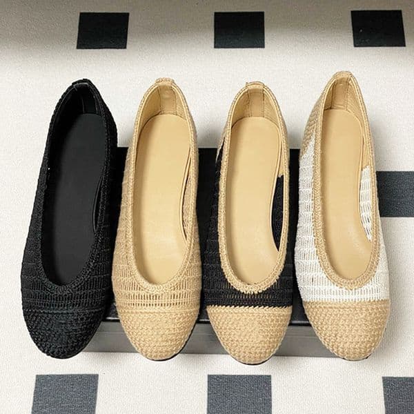 Ballet Flat Shoes Designer Dance Shoes Round Toe Shallow Mouth Single Shoe Mary Jane Comfortable Flat Women Loafers 784