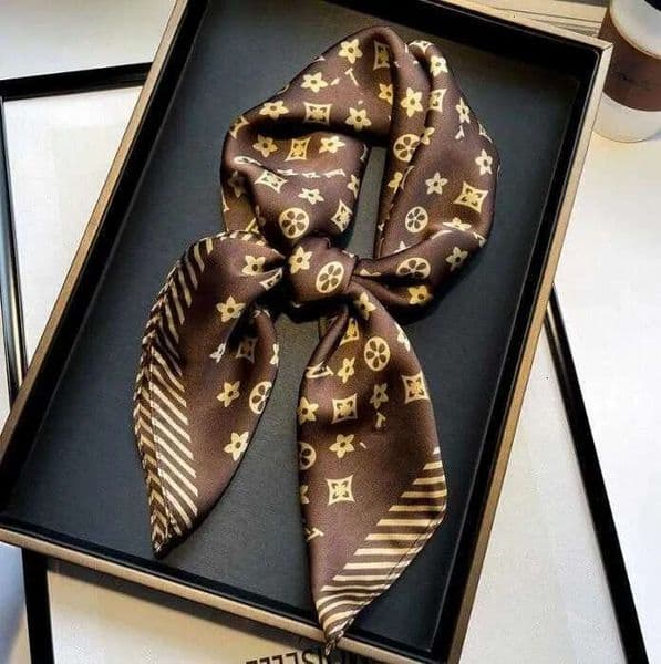 Scarf Silk Scarfs For Women Cap Lightweight Square Satin Head Wrap Medium Headband Shawl Character Letter Animal Print Dot Floral Neckerchiefs 584