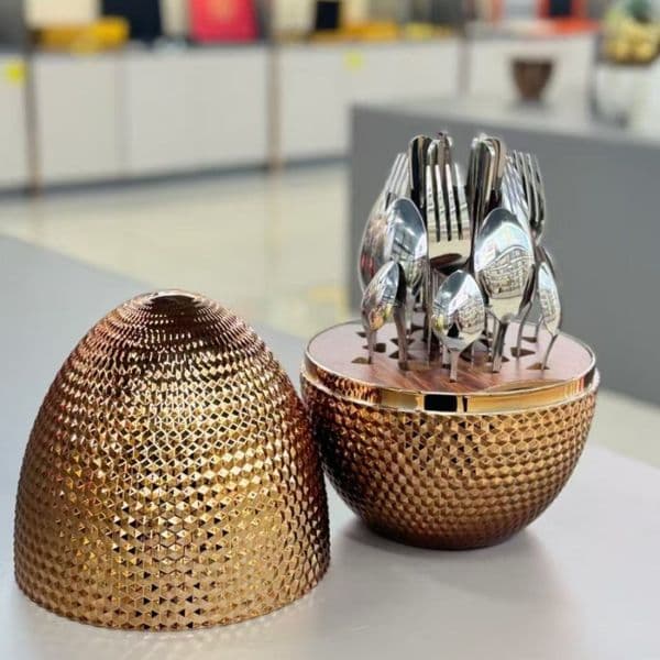 Creative New Durian Design Utensil Set - Durable 24-Piece Cutlery Kit for Dining