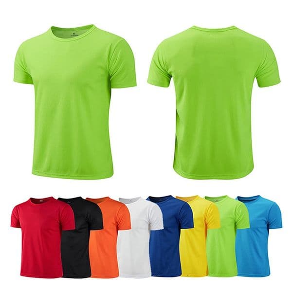 Multicolor Quick Dry Short Sleeve Sport T Shirt Gym Jerseys Fitness Trainer Running TShirt Mens Breathable Sportswear 260127