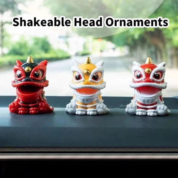 Luxury gift set Designer Decor Mascot Ornament Chinese Style Lucky Dancing Lion Solar Powered Home Decoration - Bring Wealth And Good Fortune Decoration For Hom