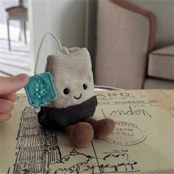 2026 High-Quality Authentic British Tea Bags Super Cute High-Value Ins Plush Doll Baby Soothing Toy Internet Celebrity Plushie 50% off sale