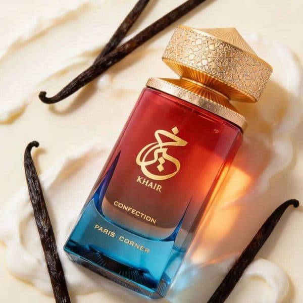 Paris Corner Khair Confection EDP 3.4 Fl Oz,Unisex Sweet Perfume,Pear Jasmine Whipped Cream Vanilla Daily Wear 26L0127