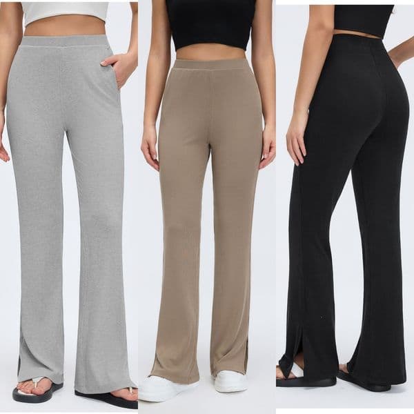 UU-L5711 Women Fashion High-waisted Yoga Pants for Women Are Slim and Slim Joker Fitness Pants Are Fashionable and Split Pants