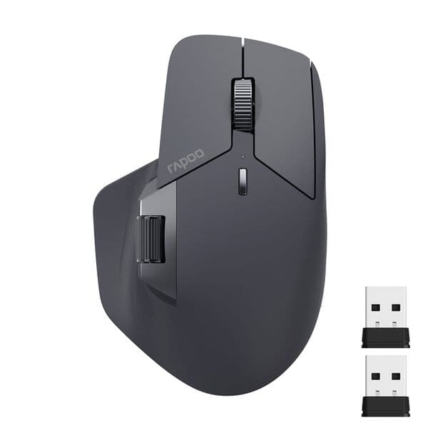 Rapoo MT760L/MT760M Multi-mode Rechargeable Wireless Mouse Ergonomic 4000 DPI Support Up to 4 Devices Bluetooth Mouse 260112ww