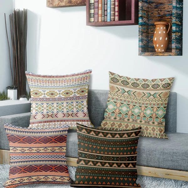 Pillow Colorful Geometric Pattern PillowcasesSuitable For Sofa Car Bedroom Decorative Cover