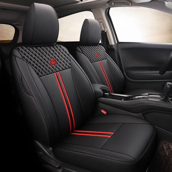 Embroidery Car Special Seat Covers For Honda Vezel HRV XRV 2014-2022 Non-Slip Seat Cushion Protectors Custom Automotive Parts